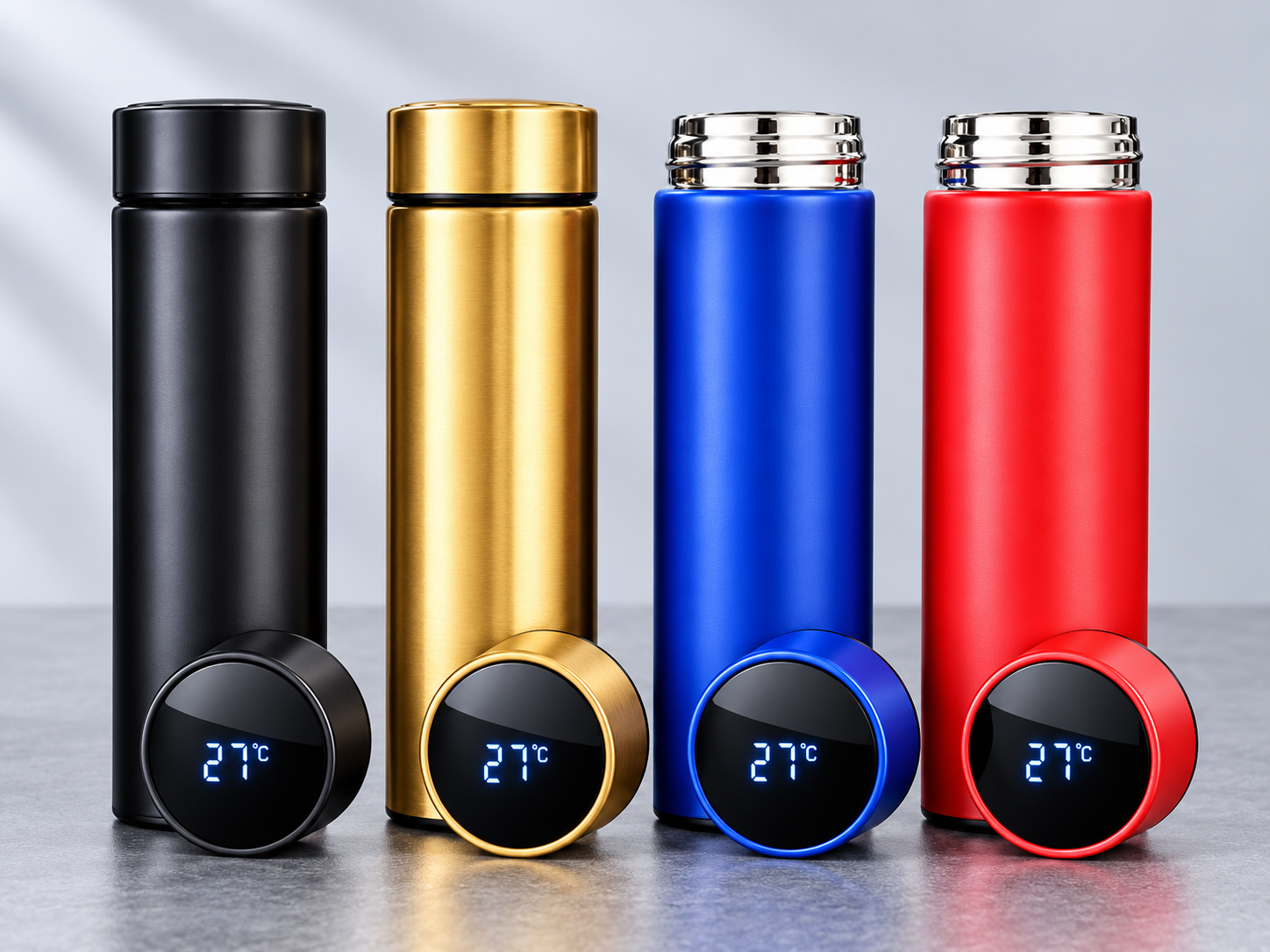 62b13f47-4922-424b-b496-05430c9b4b6f 500ml Led Temperature Display Stainless Steel Water Bottle| Smart Water Bottle Digital Display Vacuum Flask - Image 1